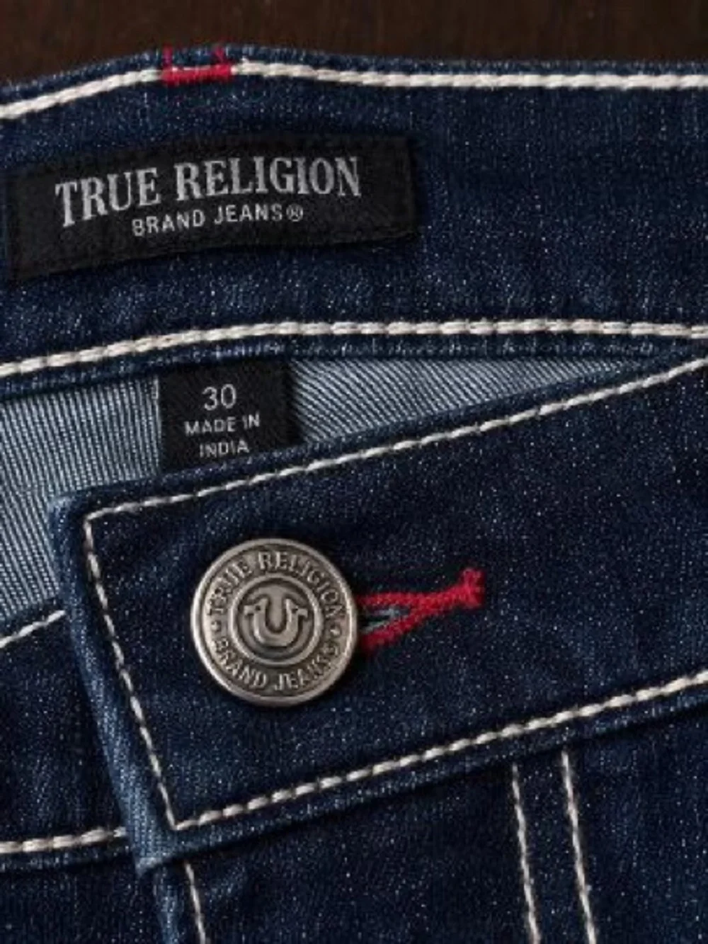 True Religion Navy Blue Straight Jeans